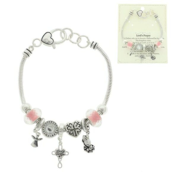 Inspirational Religious Theme Charm Bracelet - Picture 3 of 3